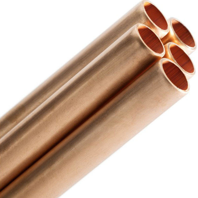 C10400 C10500 C10700 EN H62 H65 H68 tubo recto de tubo sin costura de Metal/tubo de cobre OD 1/2 "3/4" tubos redondos de cobre