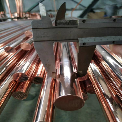 JIS H3250 C1100 Superficie pulida de barra redonda de cobre puro para ingeniería eléctrica
