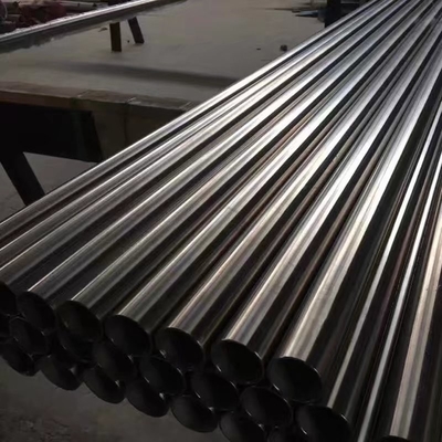 Tubo de acero laminado en frío SS 316l con espesor personalizado y color de superficie plateado