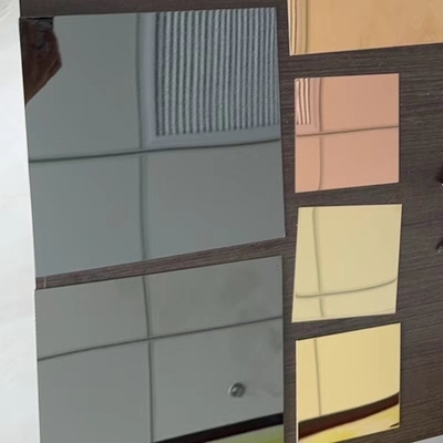 430 BA 304 Superficie de espejo Placa de acero inoxidable pulida para la construcción de edificios