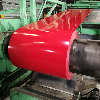 El color de PPGI DX51D cubrió la bobina de acero DX55D para la placa del envase