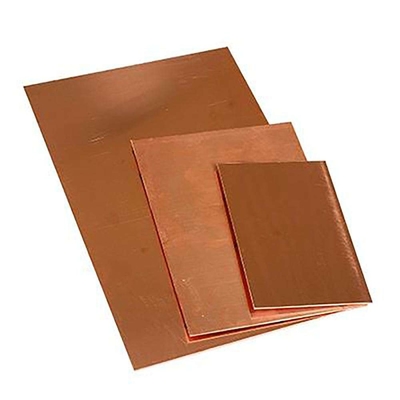 99% de cobre de la lámina de cátodo placa de cobre de material 0,3 mm - 5 mm de espesor personalizado